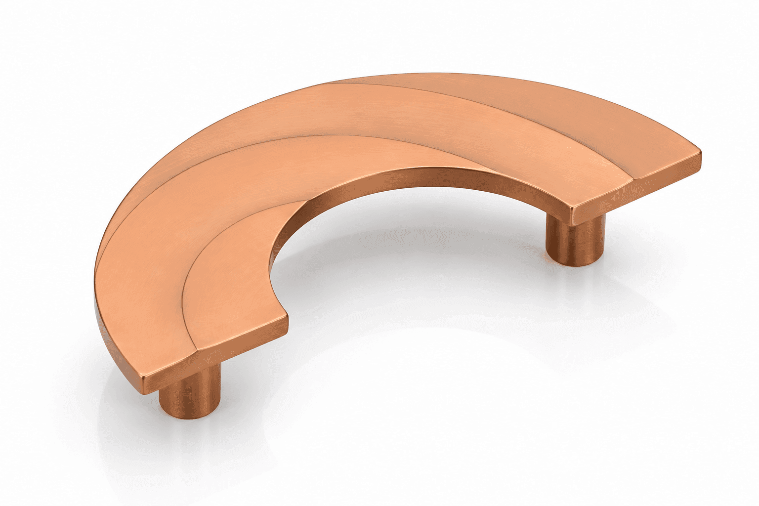 Dorpick Orbit Split Door Pull Handle | Semi-Circular Decorative Design | Multiple Finishes | 100 x 200 mm | Pack of 1