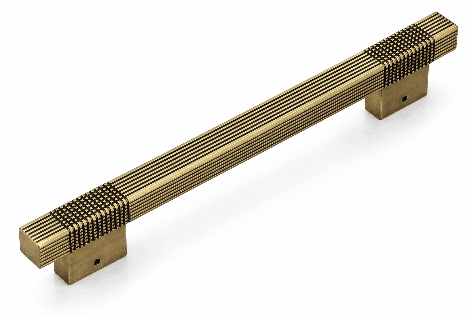 Dorpick Premium Linear Design Pull Handles Brass Antique, Rose Gold Satin Sleek Finish | Multiple Finishes & Sizes | Pack of 1