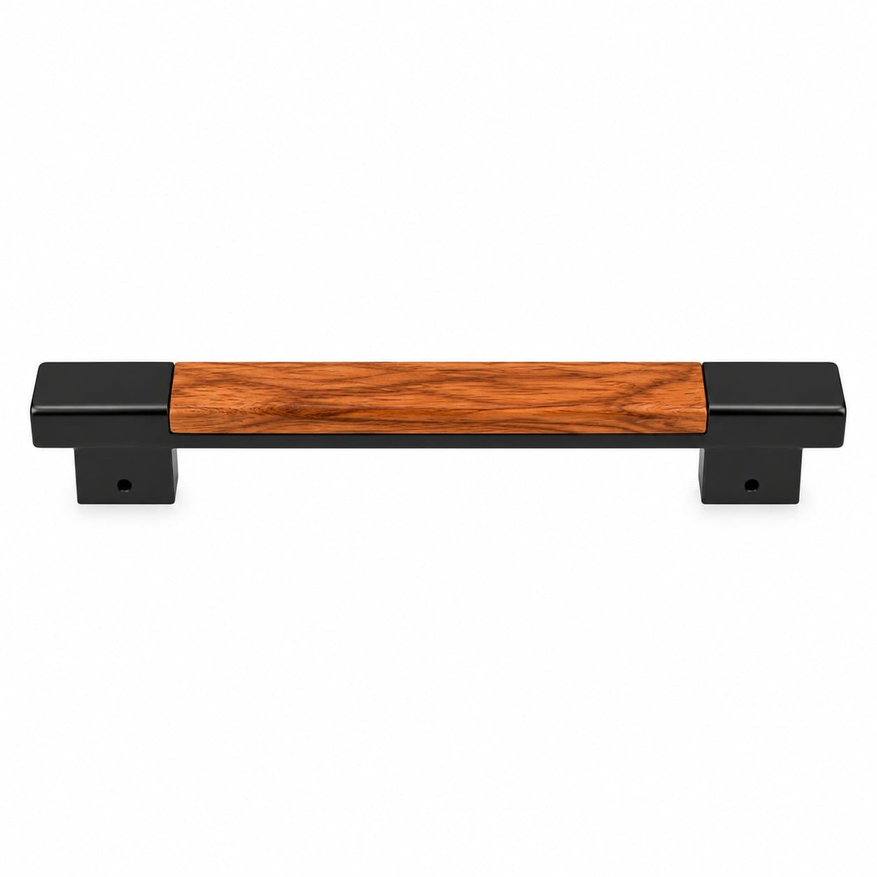 Dorpick Nature Series Pull Handle | Wood + Metal Fusion | Strong Grip Screw Mount | Multiple Finishes & Sizes | Pack of 1