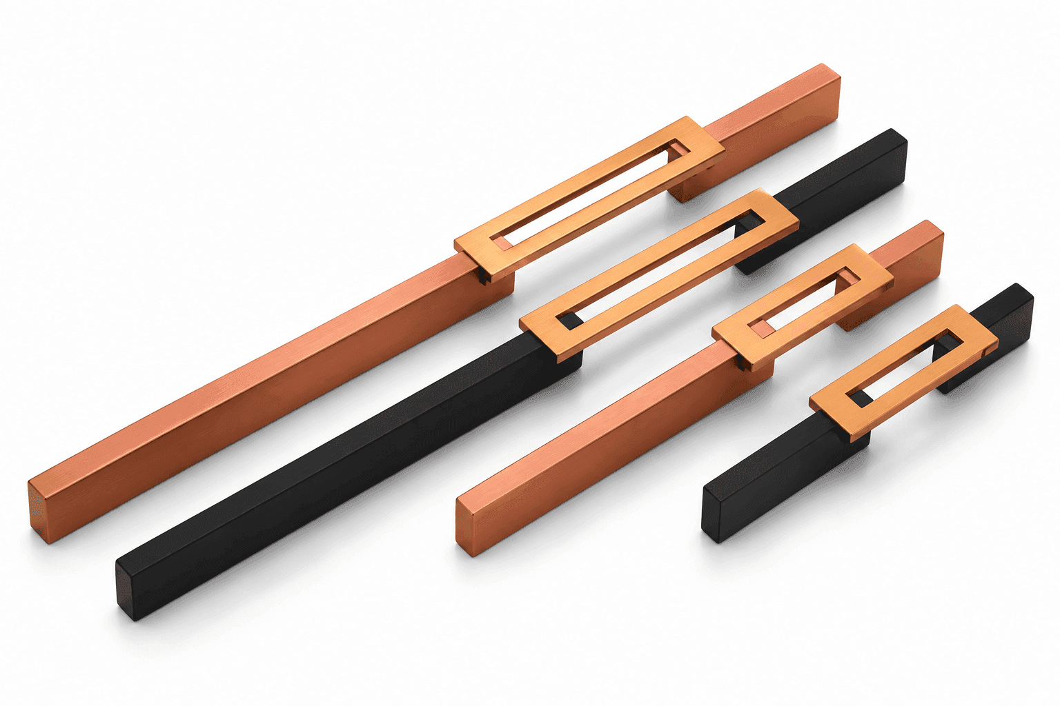DORPICK Modern Two-Tone Cabinet & Wardrobe Handle | Pack of 1