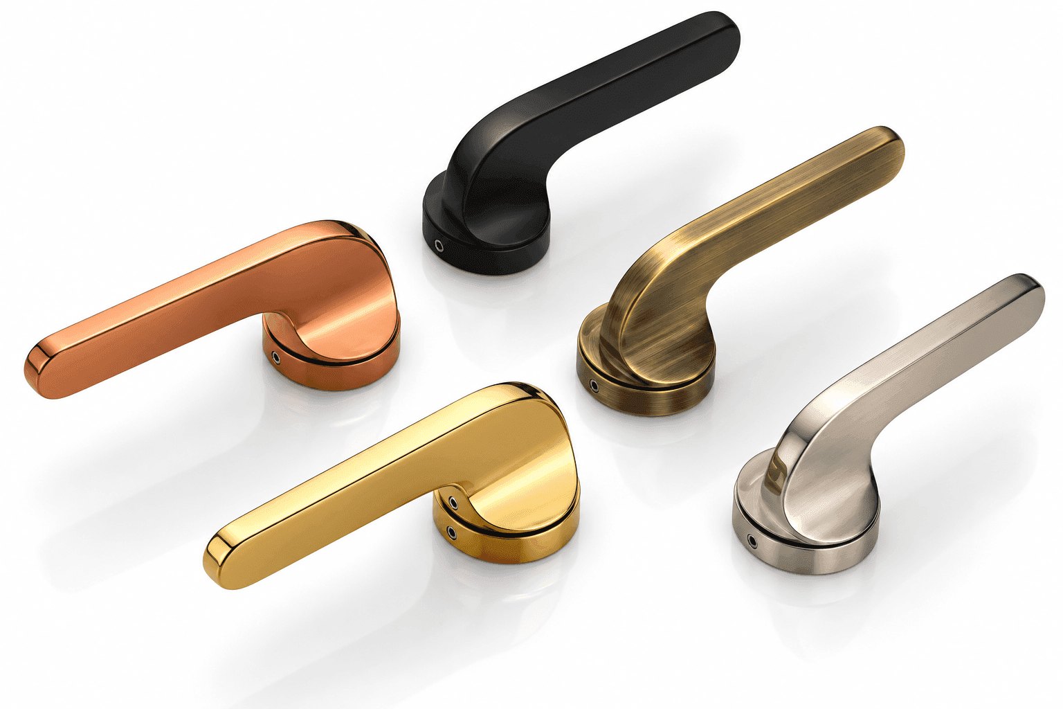 Dorpick Edaline Mortise Handle Set | Elegant Rose Pattern | Ergonomic Lever Design | Pack of 1 Set