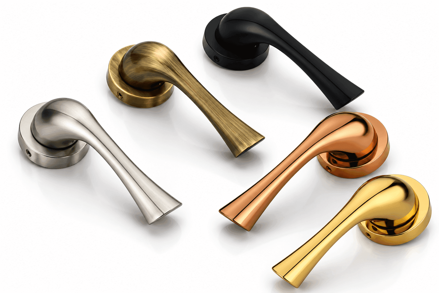 Dorpick Della Mortise Handle Set | Elegant Rose Pattern | Durable Premium Finish | Pack of 1 Set