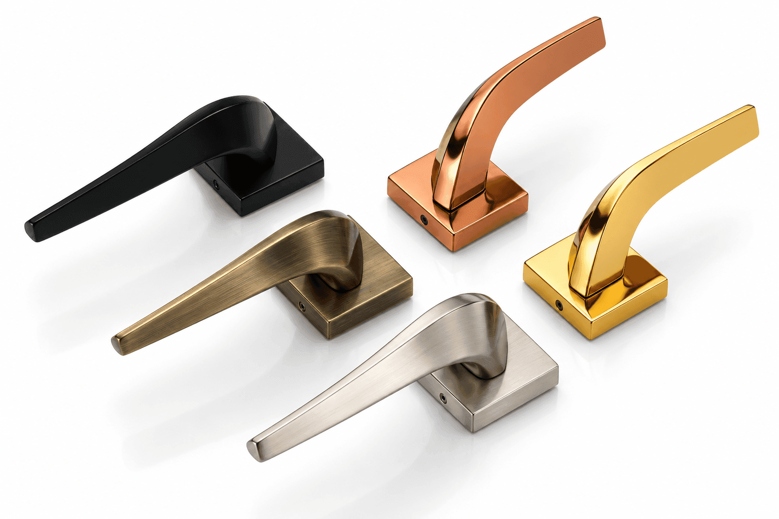 Dorpick Sophie Mortise Handle Set | Elegant Rose Pattern | Pack of 1 Set