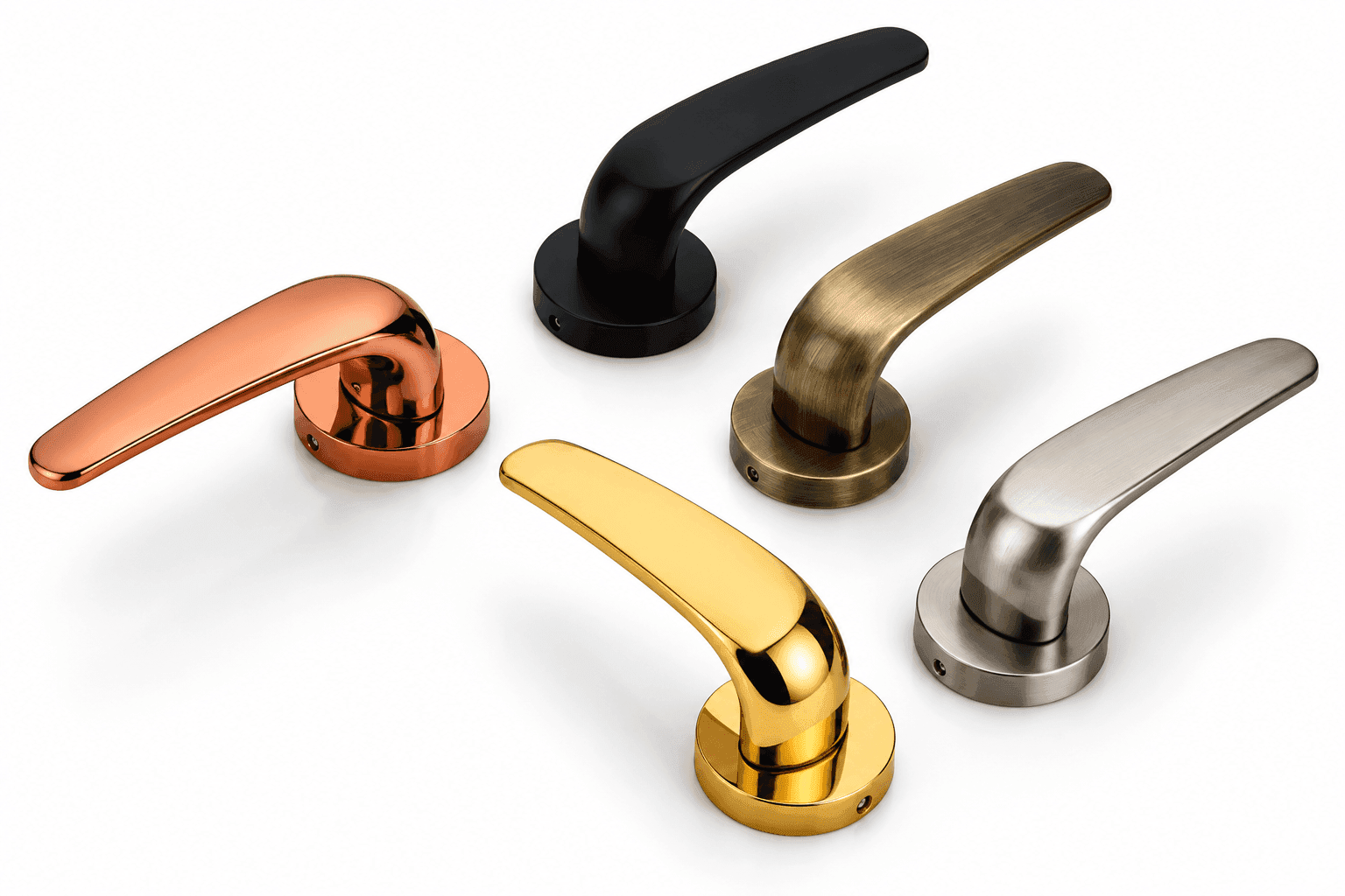 Dorpick Stina Mortise Handle Set | Elegant Rose Pattern | Pack of 1 Set