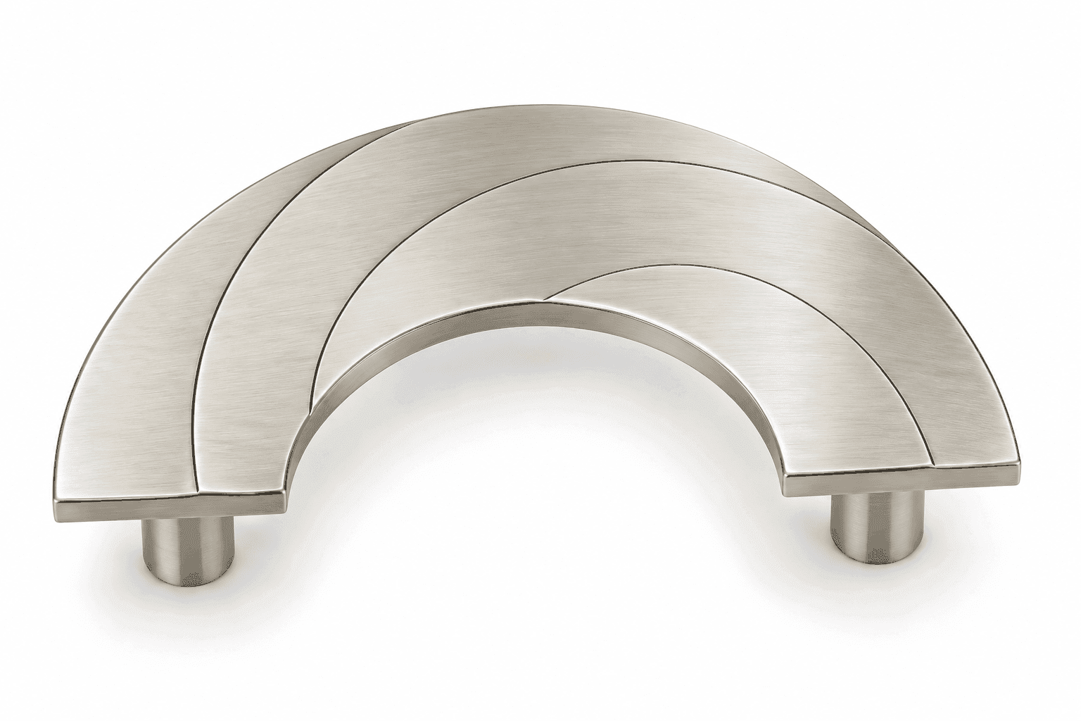 Dorpick Orbit Split Door Pull Handle | Semi-Circular Decorative Design | Multiple Finishes | 100 x 200 mm | Pack of 1