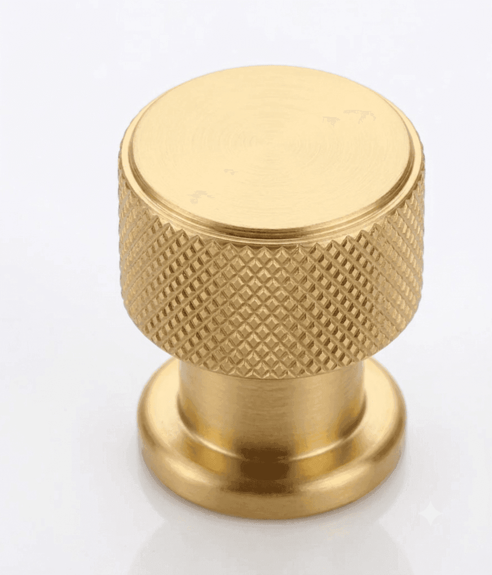 DORPICK Multi Finish Modern Cylindrical Drawer Knobs with Textured Body & Comfortable Grip | Pack of 1