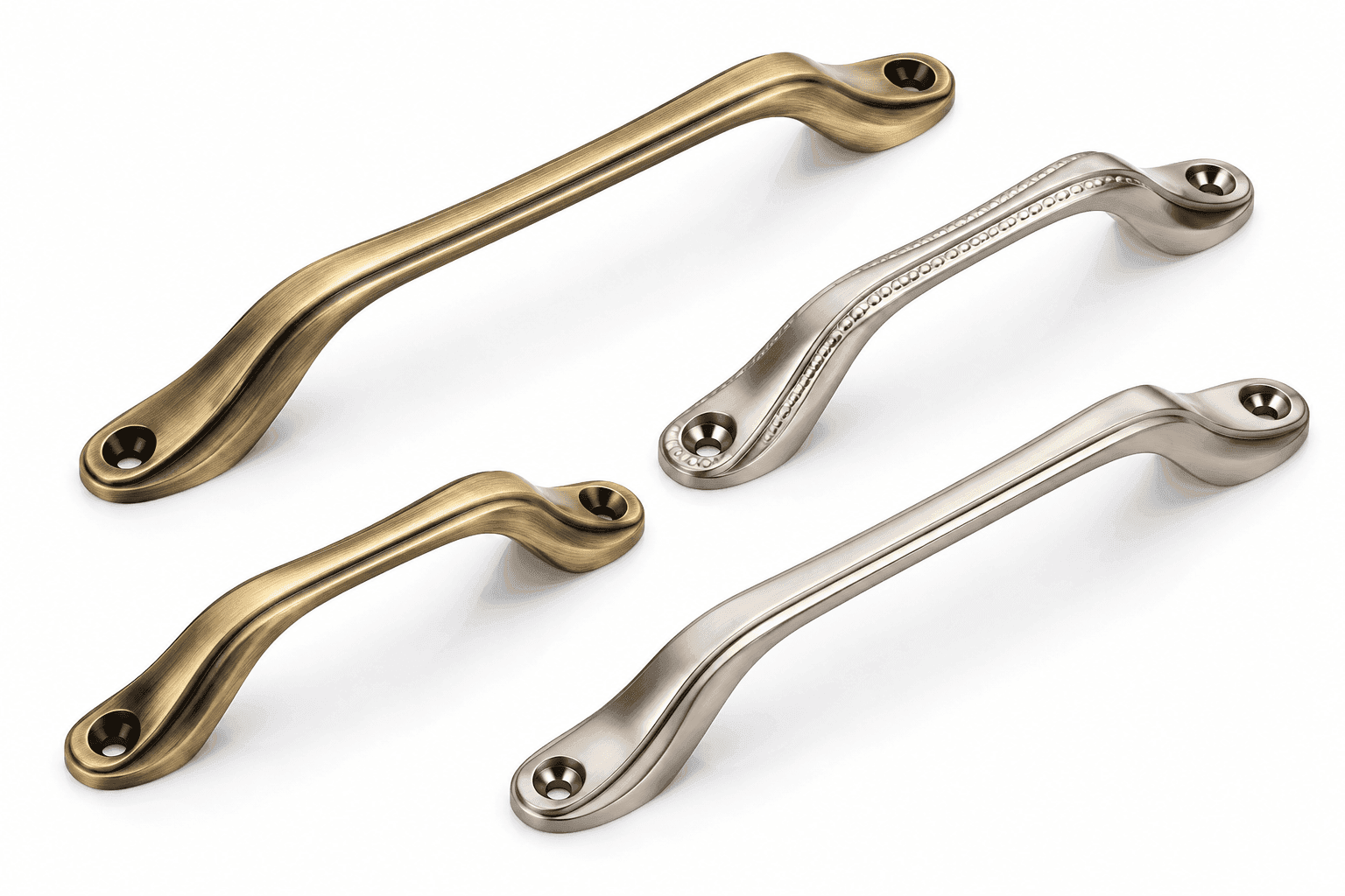 Dorpick Multi Finish Modern Curved Cabinet & Wardrobe Pull Handles | Pack of 1