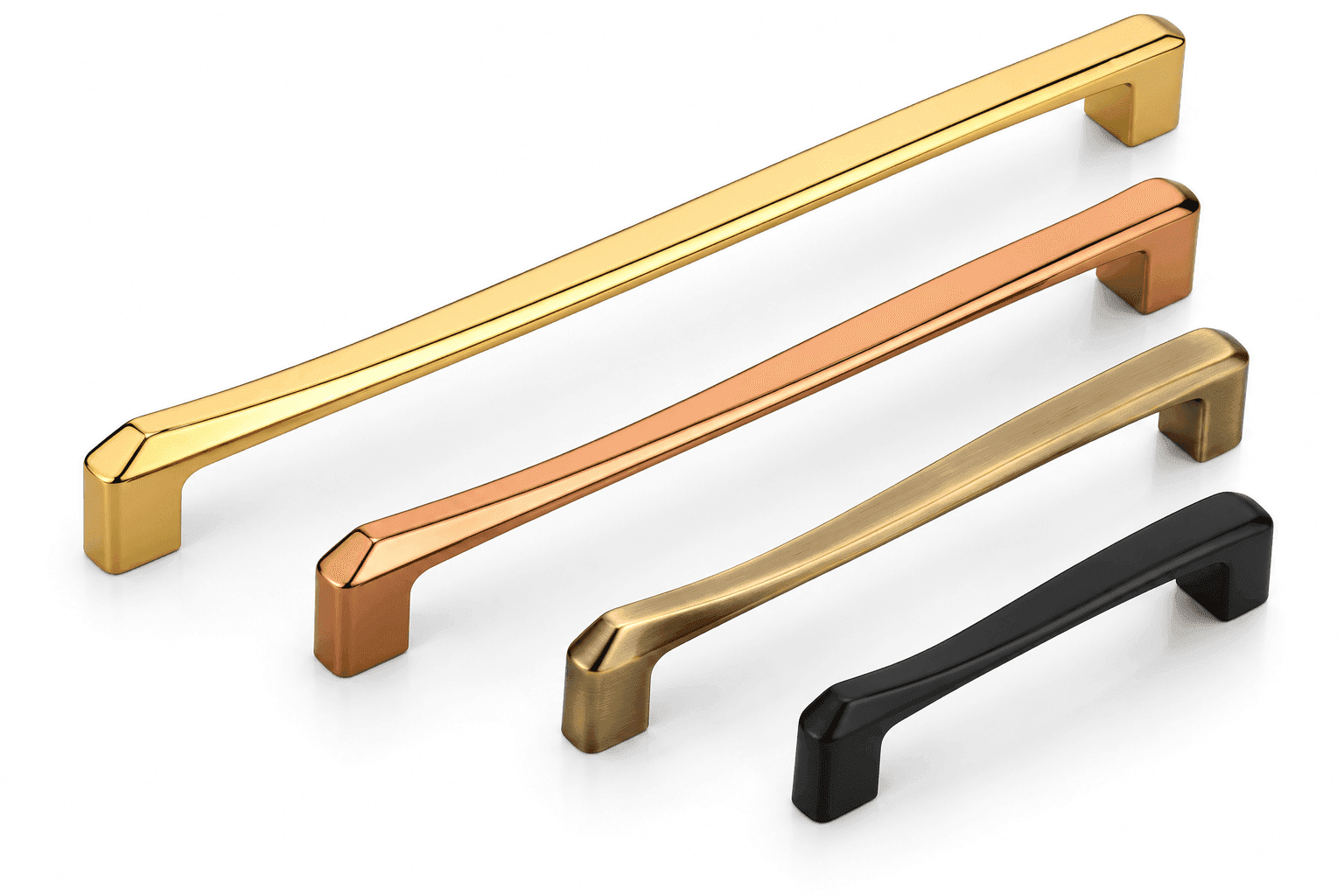 DORPICK Premium Finish Modern Tapered Bar Cabinet & Wardrobe Handles comes with Versatile Hole center Spacing & Comfortable Grip | Pack of 1