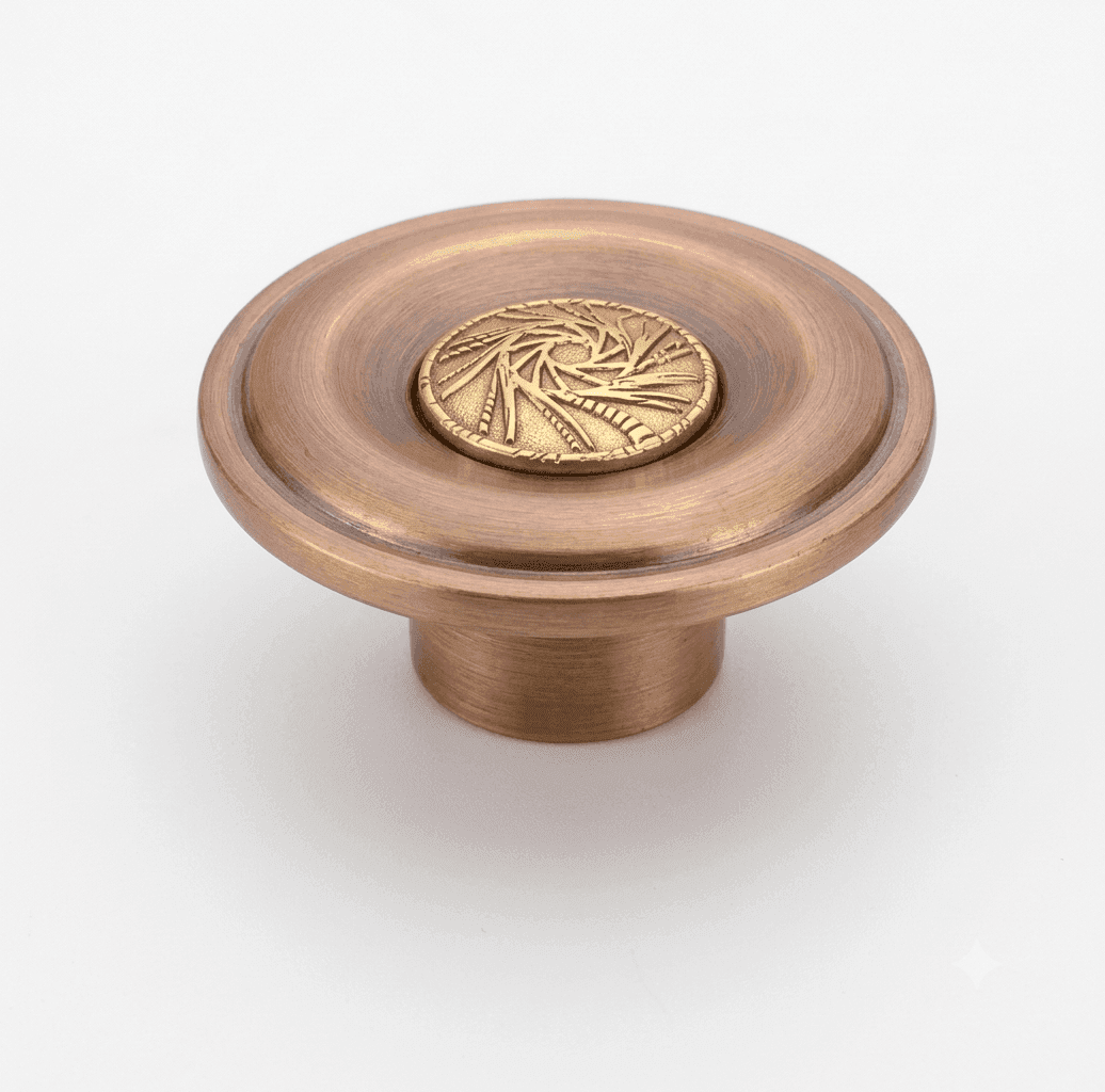 DORPICK Round Decorative Furniture Knob for Cabinets, Drawers & Wardrobes | Pack of 1