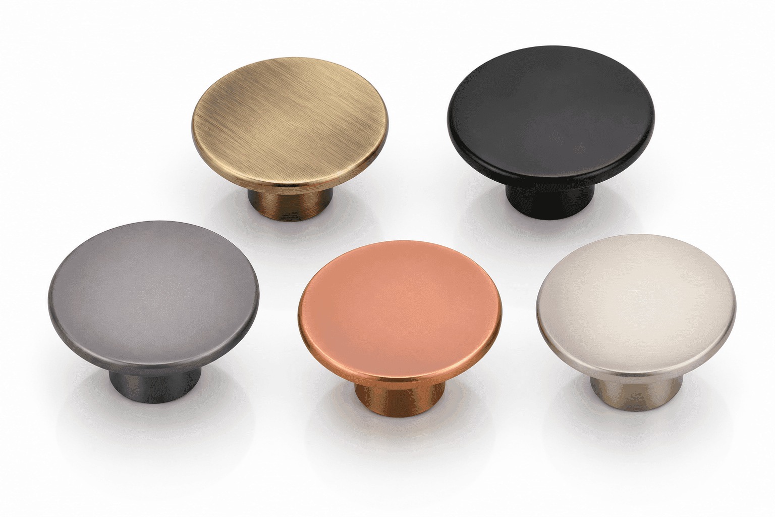 DORPICK Classic Round Dome Drawer Knobs Durable & Comfortable Multi-Finish | Pack of 1