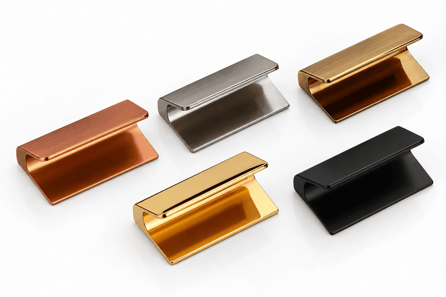 DORPICK Contemporary Finish Modern Edge-Mount Tab Drawer Knobs comes with Compact 50MM Length & Comfort Grip | Pack of 1