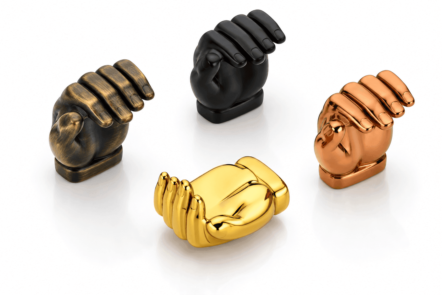 DORPICK Unique Clenched Fist Drawer Knobs | Pack of 1