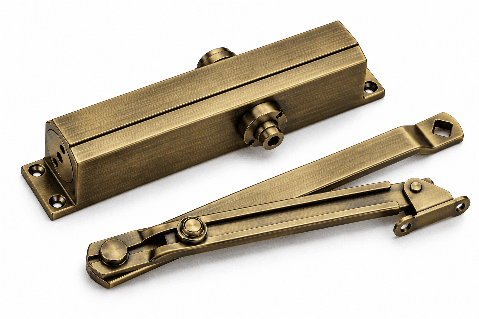 DORPICK 90° Hold Open Adjustable Durable & Reliable Elegant Dual Finish Door Closer | Pack of 1
