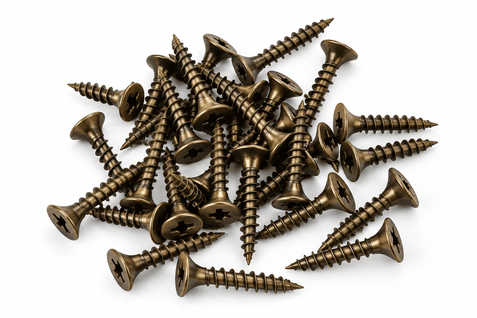Drywall Screw | Sharp Thread Screw for Board & Furniture | Antique Finish | Multiple Sizes | Pack of 1